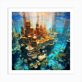 Underwater City Art Print