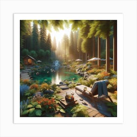 Cabin In The Woods Art Print