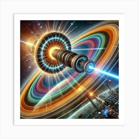 Harnesses Energy From Saturns Rings 1024x1024 Art Print