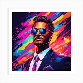 Man In Sunglasses Art Print