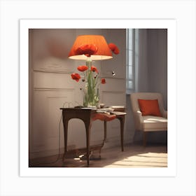 Room With A Lamp Art Print
