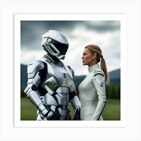 Futuristic Couple 115 Art Print