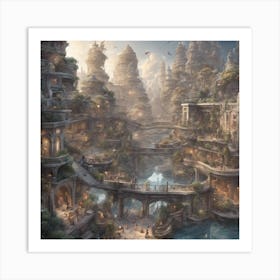 Fantasy City 3 Art Print