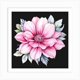 Dahlia Flower 12 Art Print