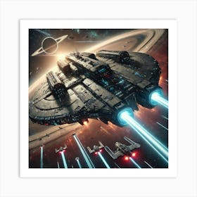 Phoenix Class Battlecruiser 1024x1024 Art Print