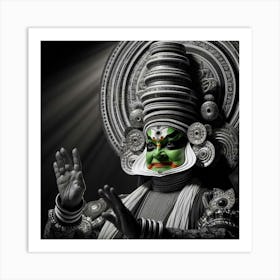 Kerala Dancer Kadhakali Art Print