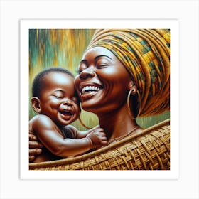 Mother And Child 2 Art Print