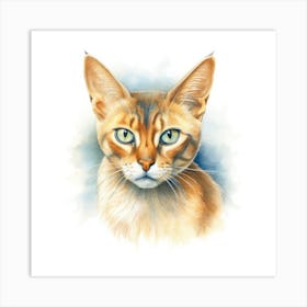 Arabian Mau Cat Portrait 3 Art Print