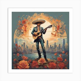 Mexican mariachi Art Print