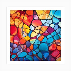 Stained Glass 1 Art Print