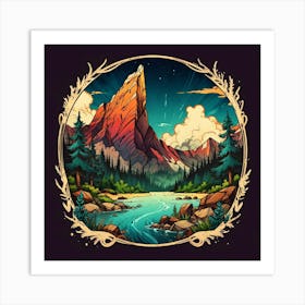 Mountain Landscape 13 Art Print