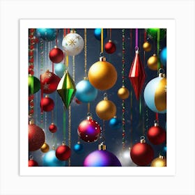 Christmas Ornaments 175 Art Print