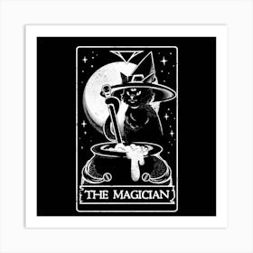 The Magician - Cute Witch Cat Gift 1 Art Print