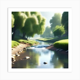 Landscape Painting 156 Art Print