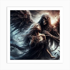 Demons And Angels Art Print