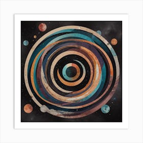 Planets In Space Art Print