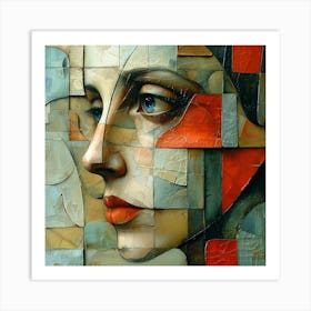 Abstract Portrait Of A Woman 15 Art Print