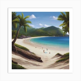 Beach Scene 5 Art Print