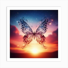 Butterfly - Butterfly Stock Videos & Royalty-Free Footage 13 Art Print