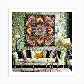 Enhance Your Living Space With This Captivating Wall Art Featuring A Striking Blend Of Intricate D Art Print