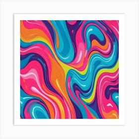 Psychedelic Swirls Art Print