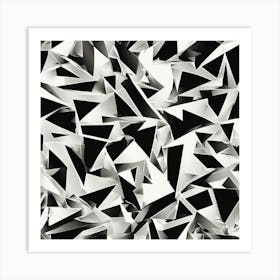 Black and White Abstract Art 63 Art Print