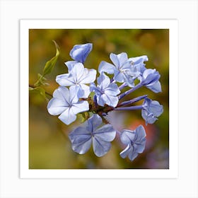 Blue Flowers Art Print