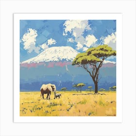 Mt Kilimanjaro 7 Art Print