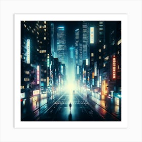 Futuristic City 9 Art Print