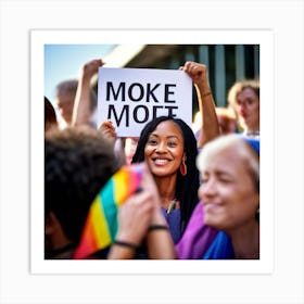 Lgbt Pride March Art Print