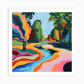 Colourful Gardens Royal Palace Of Laeken Gard Belgium 1 Art Print