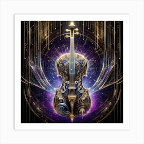 Ethereal Violin Art Print