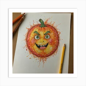 Halloween Pumpkin 3 Art Print