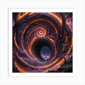 Alien Wormhole 1 Art Print