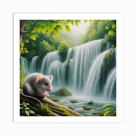 Mouse In The Forest 8 Art Print