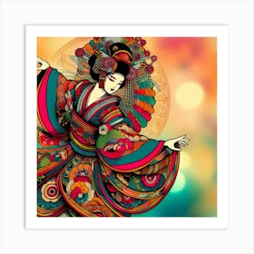 Japan Geisha Visual 118 Art Print