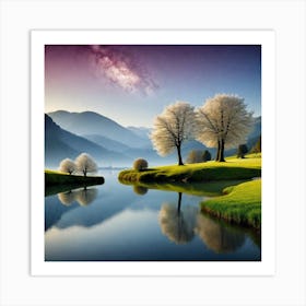 Landscape With Trees 8 Art Print