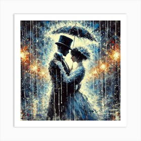 Rain Intimacy.AI Art Print