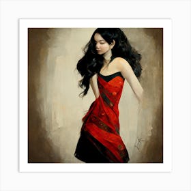 Tango girl Art Print