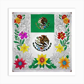 Mexico Flag 2 Art Print