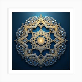 islamic Fractal Art Art Print