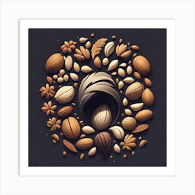 Nuts And Seeds 24 Art Print