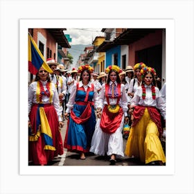 Colombian Dancers 7 Art Print