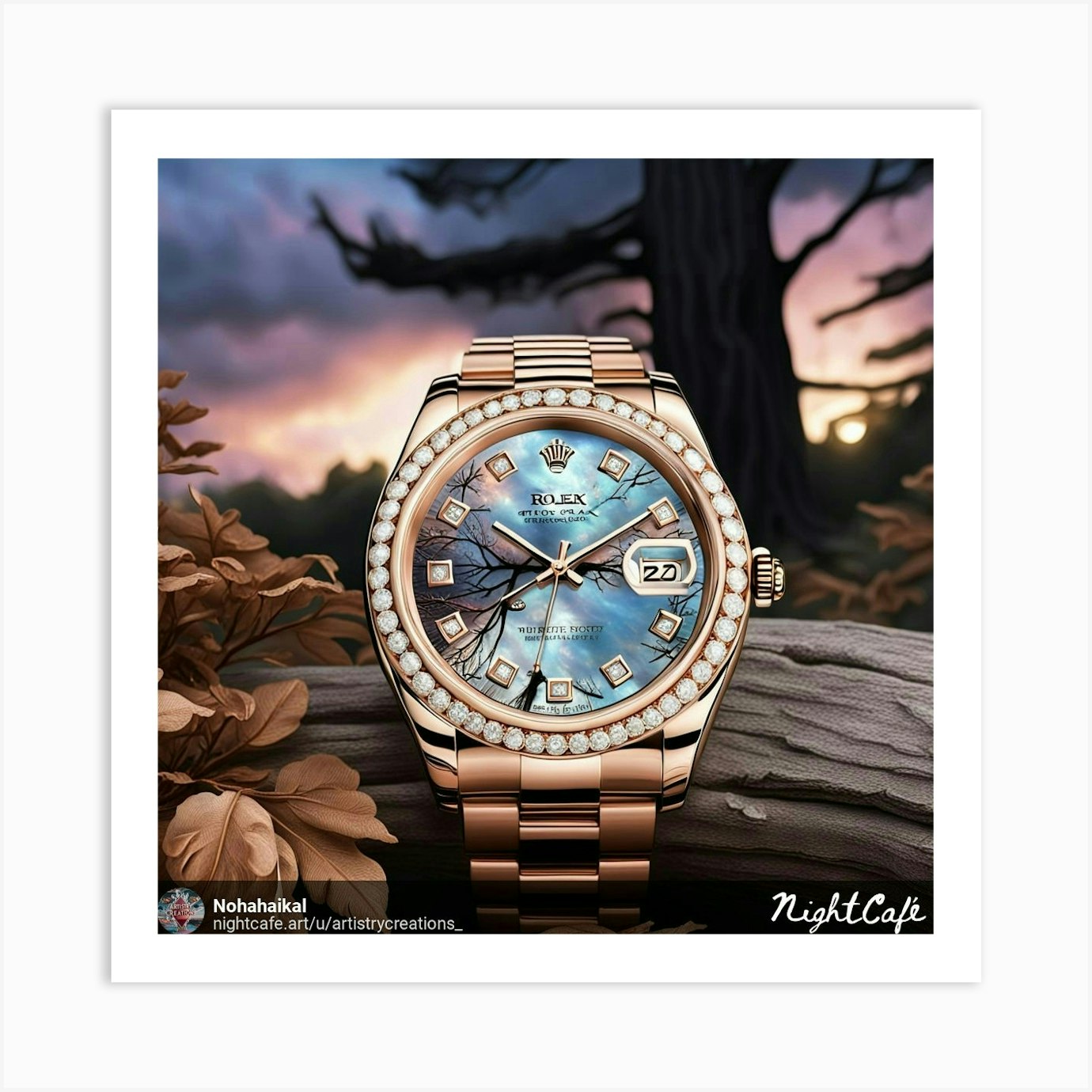 Rolex Datejust 5 Art Print by Nohacreations/artistrycreations