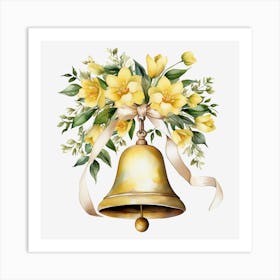Bell With Flowers 7 Art Print
