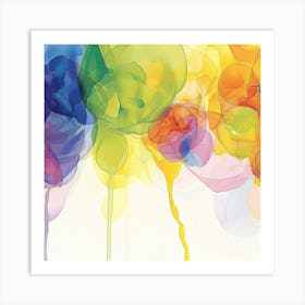 Colorful Balloons Art Print