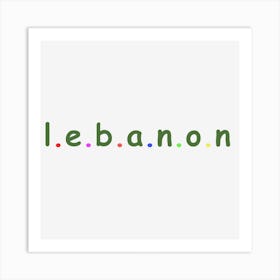 Lebanon Art Print