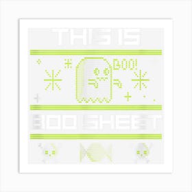 This Is Boo Sheet Halloween Art Print