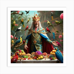 The Grand Party Hosted By The King Of The Birds Art Print