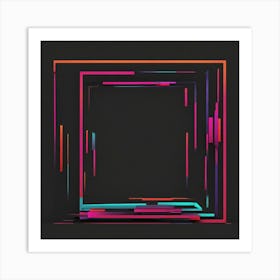 Abstract Square Frame 1 Art Print